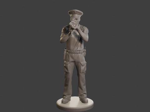 Male Slovac Traffic Police STP 003 3D Print Model