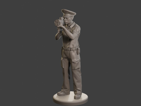 Male Slovac Traffic Police STP 003 3D Print Model