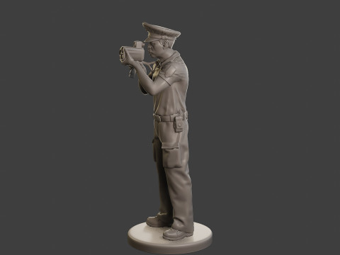 Male Slovac Traffic Police STP 003 3D Print Model