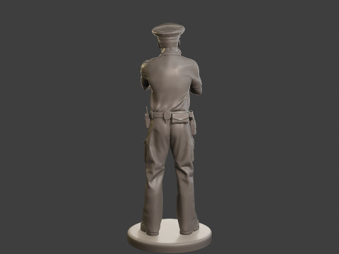 Male Slovac Traffic Police STP 003 3D Print Model