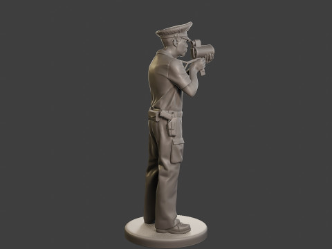 Male Slovac Traffic Police STP 003 3D Print Model