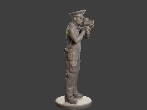Male Slovac Traffic Police STP 003 3D Print Model