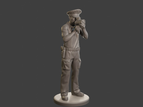 Male Slovac Traffic Police STP 003 3D Print Model