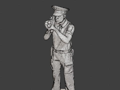 Male Slovac Traffic Police STP 003 3D Print Model