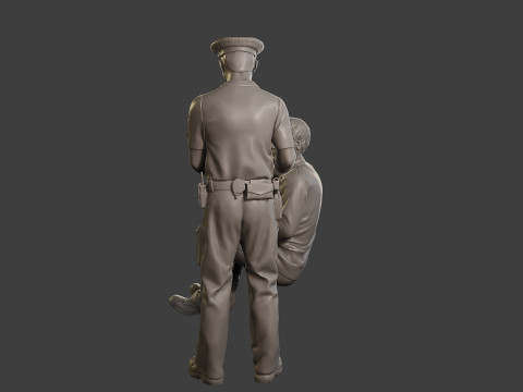 Male Slovac Traffic Police STP 004 3D Print Model