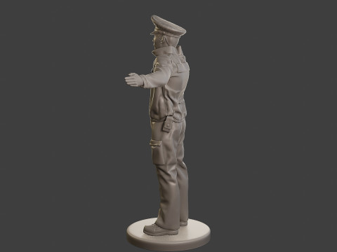 Male Slovac Traffic Police STP 005 3Dプリントモデル