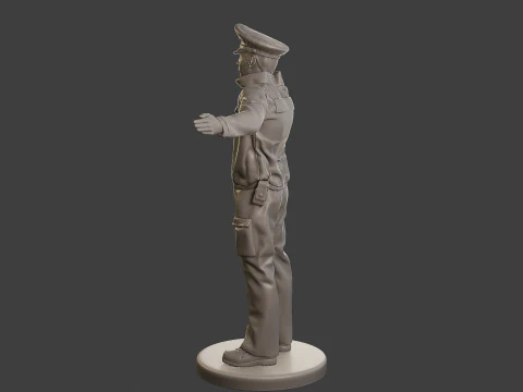 男性スロバキア交通警察 STP 005 3Dプリントモデル