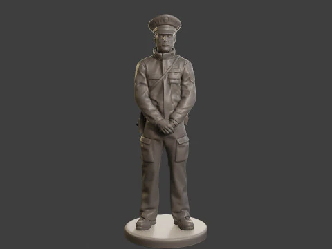 Male Slovac Traffic Police STP 006 3D Print Model