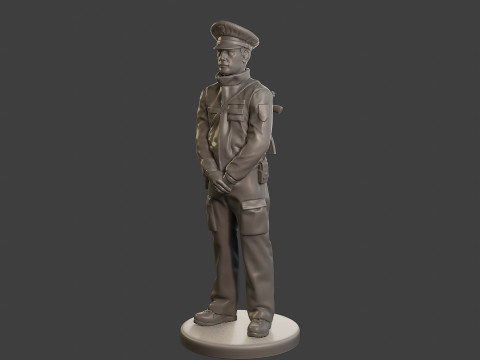 Male Slovac Traffic Police STP 006 3Dプリントモデル