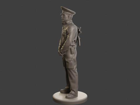 Male Slovac Traffic Police STP 006 3Dプリントモデル