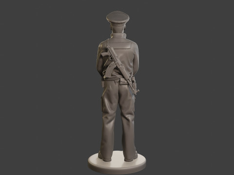 Male Slovac Traffic Police STP 006 3Dプリントモデル