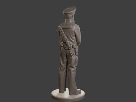Male Slovac Traffic Police STP 006 3Dプリントモデル