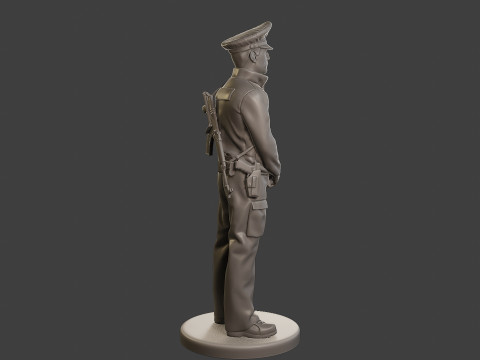 Male Slovac Traffic Police STP 006 3Dプリントモデル