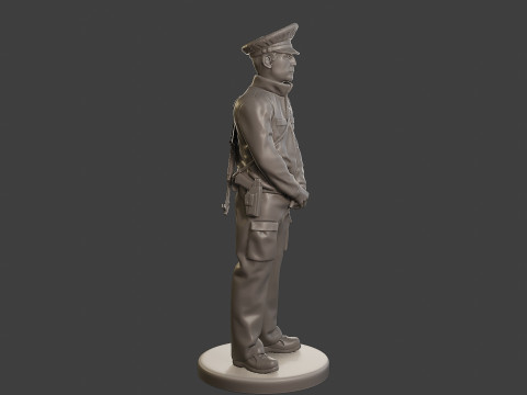 Male Slovac Traffic Police STP 006 3Dプリントモデル