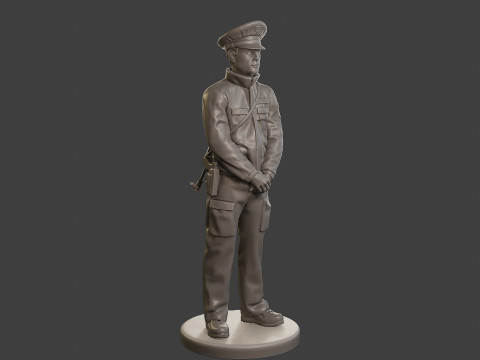 Male Slovac Traffic Police STP 006 3Dプリントモデル