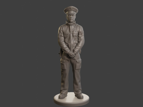 Male Slovac Traffic Police STP 006 3Dプリントモデル