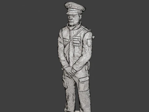 Male Slovac Traffic Police STP 006 3D Print Model