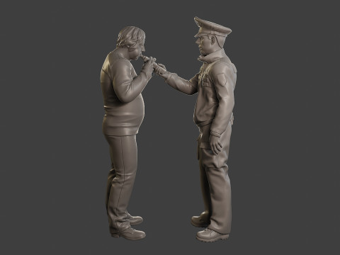 Male Slovac Traffic Police STP 007 Modello di stampa 3D