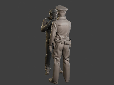 Male Slovac Traffic Police STP 007 Modello di stampa 3D