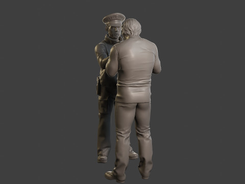 Male Slovac Traffic Police STP 007 Modello di stampa 3D