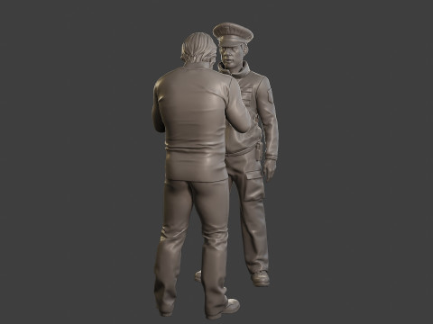 Male Slovac Traffic Police STP 007 Modello di stampa 3D