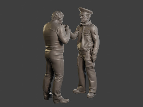 Male Slovac Traffic Police STP 007 Modello di stampa 3D