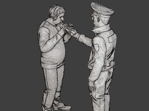 Male Slovac Traffic Police STP 007 Modello di stampa 3D