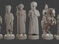 Medieval Ottoman Chess Set MOCHS 1 3D 打印模型