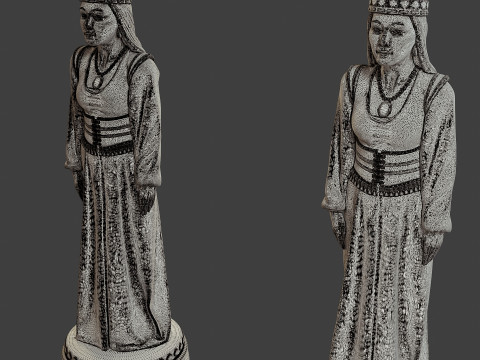 MedievalOttomanChessQueen 3D 프린트 모델