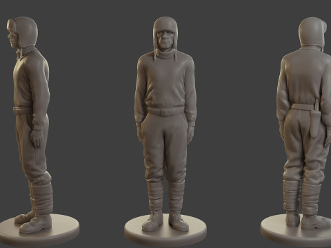 1900 Antartic Sailor ANS1 001 Modelo de Impressão 3D
