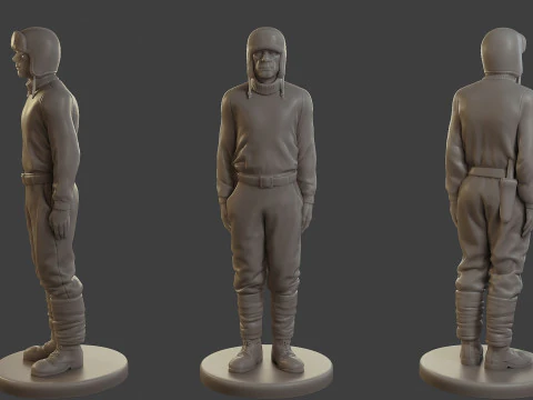 Marinheiro Ant&aacute;rtico de 1900 ANS1 001 Modelo de Impressão 3D