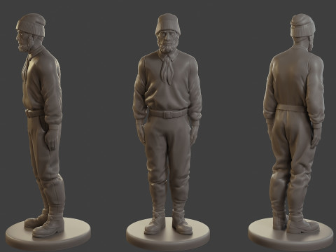 1900 Antartic Sailor ANS1 002 Modelo de Impressão 3D
