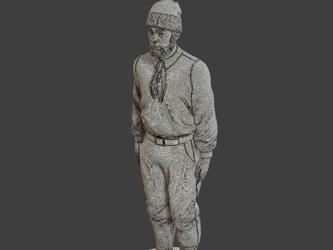 1900 Antartic Sailor ANS1 002 3D Принт Модель