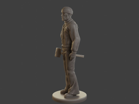1900 Antartic Sailor ANS1 003 3D-Druckmodell