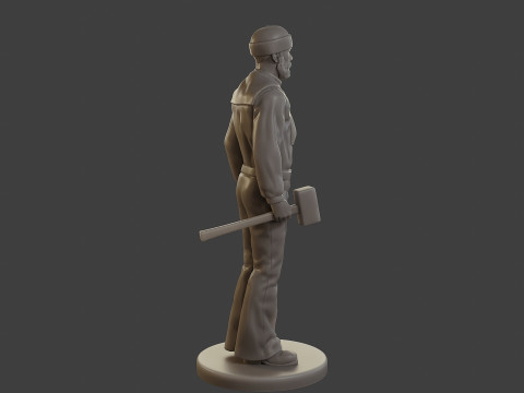 1900 Antartic Sailor ANS1 003 3D-Druckmodell