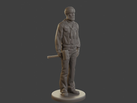 1900 Antartic Sailor ANS1 003 3D-Druckmodell
