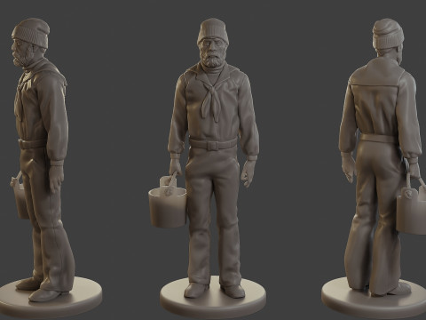 1900 Antartic Sailor ANS1 005 Modelo de Impressão 3D