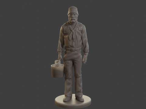 1900 Antartic Sailor ANS1 005 Modelo de Impressão 3D