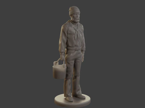 1900 Antartic Sailor ANS1 005 3D Print Model