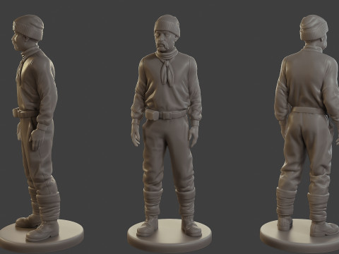 1900 Antartic Sailor ANS1 006 Modelo de Impressão 3D