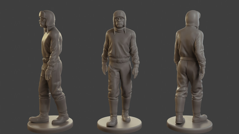 1900 Antartic Sailor ANS1 007 3D Print Model .c4d .max .obj .3ds .fbx .stl .blend