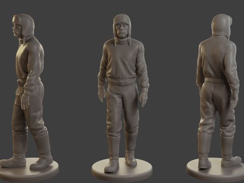 1900 Antartic Sailor ANS1 007 Modelo de Impressão 3D