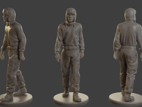 1900 Marinero Ant&aacute;rtico ANS1 008 Modelo de impresión 3D