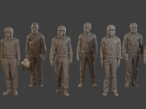 1900 Antartic Sailor ANS1 Pack 1 Modelo de Impressão 3D