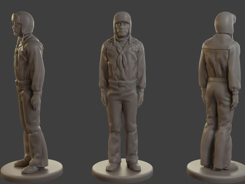 1900 Antartic Sailor ANS1 Pack 1 3D Print Model