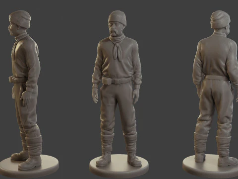 1900 Antartic Sailor ANS1 Pack 1 3D Print Model