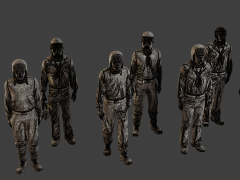 1900 Antartic Sailor ANS1 Pack 1 3D Print Model