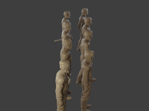 1900 Antartic Sailor ANS1 Pack 1 3D Print Model