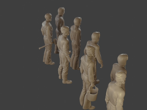 1900 Antartic Sailor ANS1 Pack 1 3D Print Model