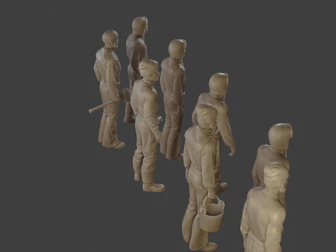 1900 Antartic Sailor ANS1 Pack 1 3D Print Model